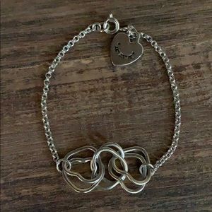 Juicy Couture Interlocking Hearts Bracelet